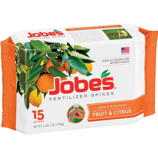 Jobe's 9-12-12 Fruit & Citrus Tree Fertilizer Spikes (15-Pack)